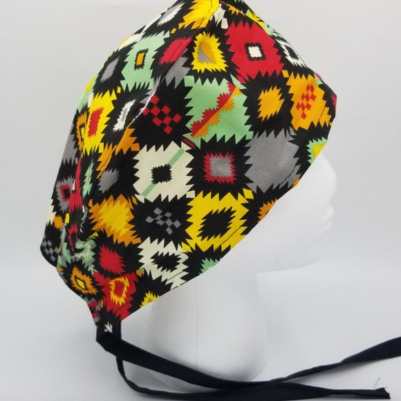Western Style Southwestern Surgical Scrub Cap - Picture 2 of 8